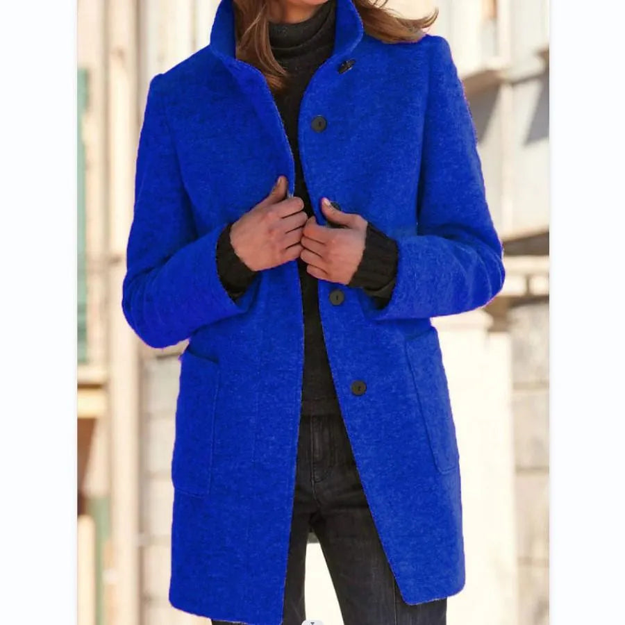 Angeline™ | Stylish Buttoned Cape