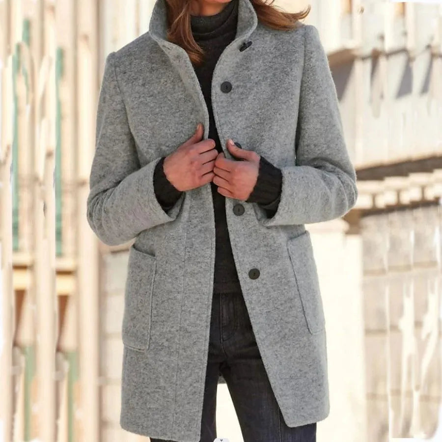 Angeline™ | Stylish Buttoned Cape
