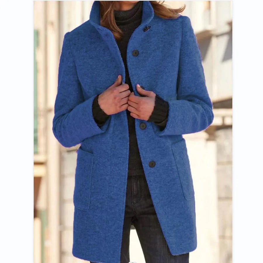 Angeline™ | Stylish Buttoned Cape