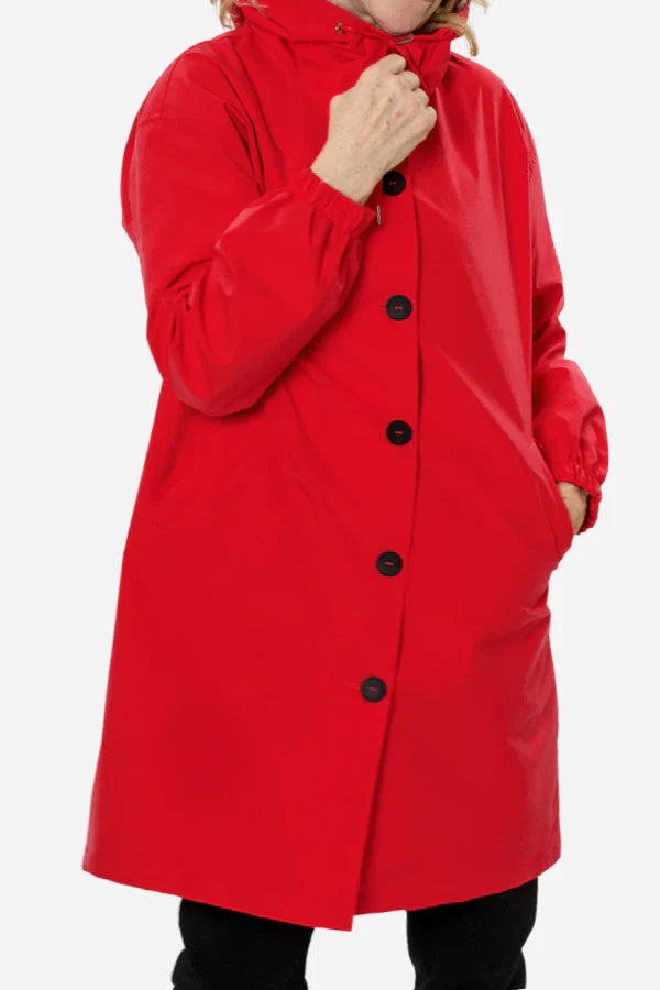 Water Resistant Oversized Hooded Windbreaker Rain Jacket