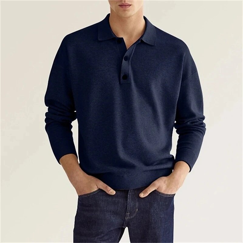 Marc - Long Sleeve Polo Shirt