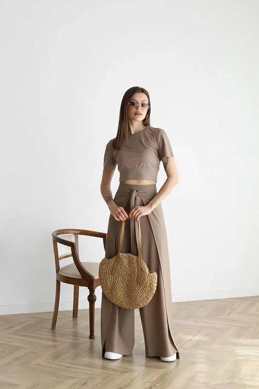 Leona™️ | Flared linen trousers