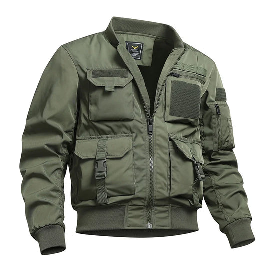 Military Bomber Jackets Men's Wear-Resistant Windbreaker Coats