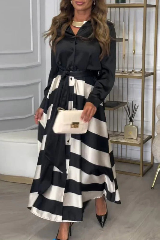 Scarlett - Soft Touch Striped Maxi Dress