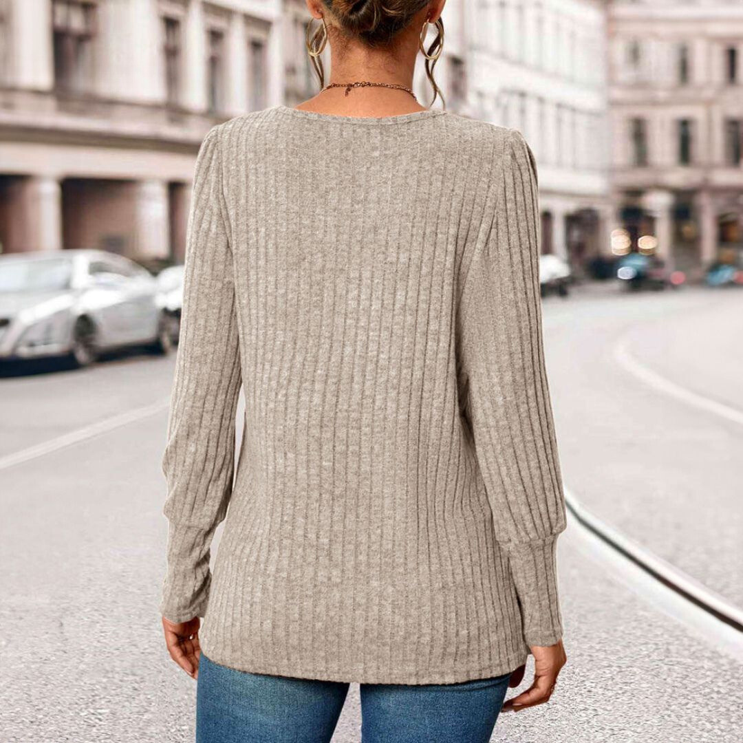Kiera™ Chic Top with Square Collar